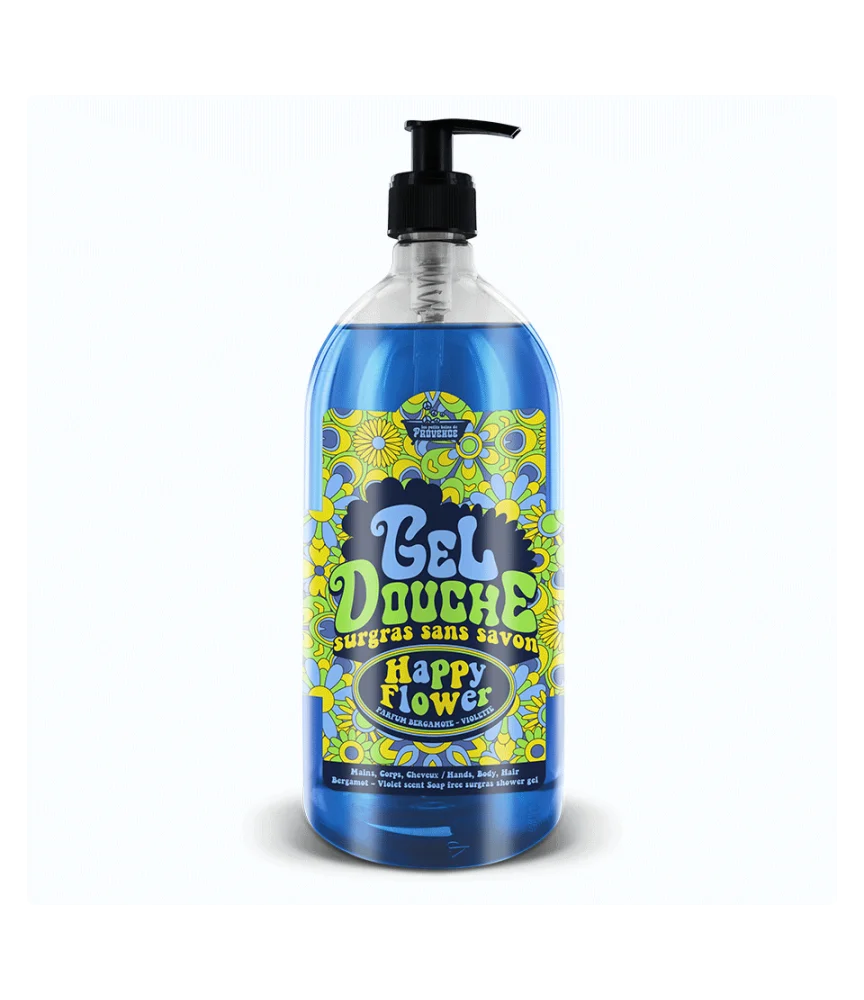 Gel Douche Bergamote Violette 1L Les Petits Bains de Provence 