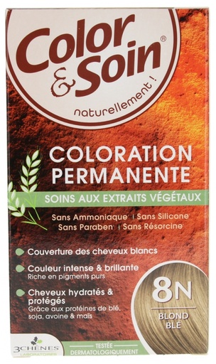 Color & Soin Coloration Femme 8N Les 3 Chênes 