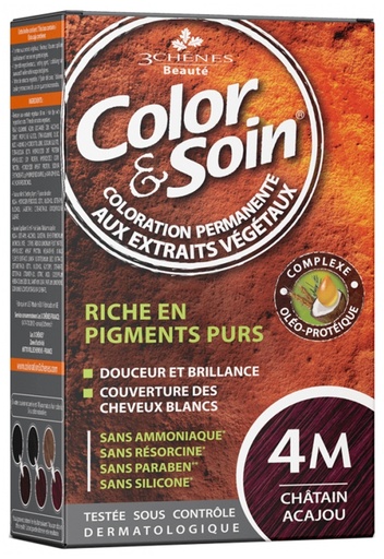 Color & Soin Cgâtain acajou 4M Les 3 Chênes 