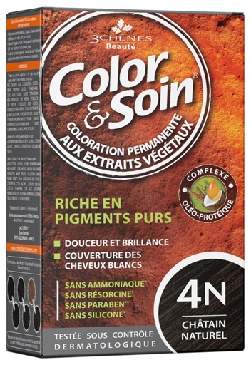 Color & Soin Châtain naturel 4N Les 3 Chênes