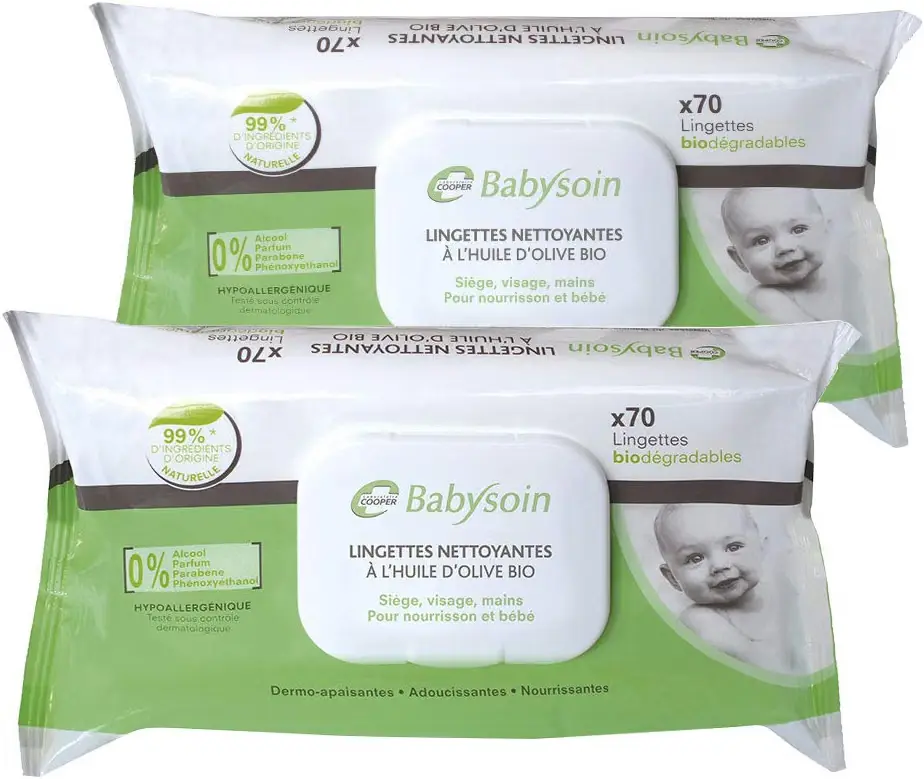 Lot de Lingettes Babysoin Cooper