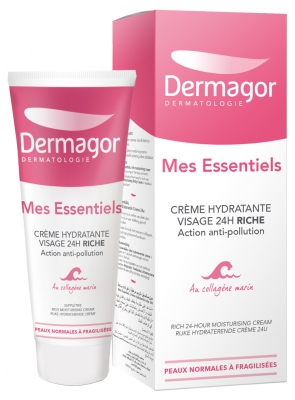 [844FgT8396390] Dermagor Mes Essentiels Crème Hydratante Visage 24H Riche 40 ml