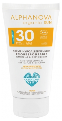 [844FgT8398525] Alphanova Sun Crème Hypoallergénique Visage SPF30 Bio 50 g