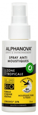 [844FgT8398578] Alphanova Spray Anti-Moustiques Zone Tropicale 75 ml