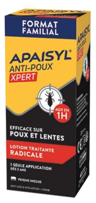 [844FgT8398730] Apaisyl Anti-poux Xpert Lotion Radicale Poux et Lentes 200 ml