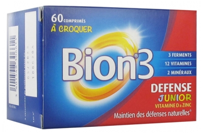 [844FgT8402040] Bion 3 Défense Junior 60 Comprimés à Croquer