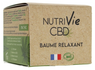 [844FgT8402966] CBD Cannabidiol Nutrivie Baume Relaxant Bio 30 ml
