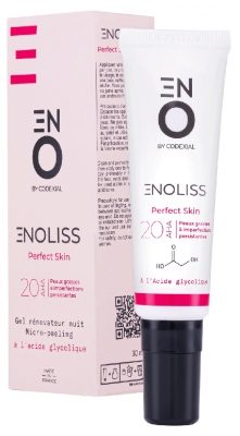 [844FgT8420138] Codexial Enoliss Perfect Skin 20 AHA Gel Rénovateur Nuit Micro-Peeling 30 ml