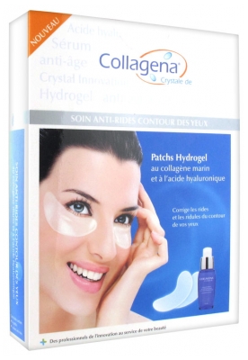 [844FgT8420183] Collagena Soin Anti-Rides Contour des Yeux 16 Patchs + Sérum Anti-Rides 15 ml