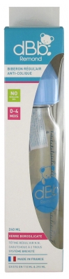 [844FgT8420483] dBb Remond Biberon Régul'Air Anti-Colique en Verre 0-4 Mois 240 ml