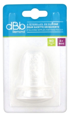 [844FgT8420524] dBb Remond 2 Téterelles en Silicone pour Sucette Découverte