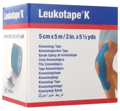 [844FgT8425756] Essity Leukotape K Bande Taping de Kinésiologie 5 cm x 5 m
