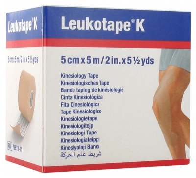 [844FgT8425758] Essity Leukotape K Bande Taping de Kinésiologie 5 cm x 5 m