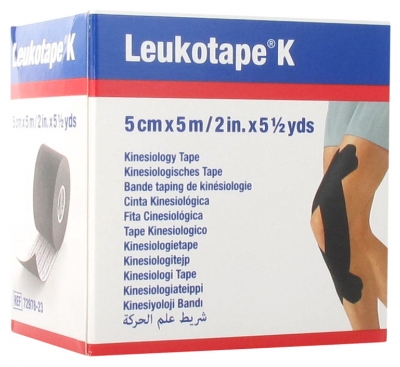 [844FgT8425759] Essity Leukotape K Bande Taping de Kinésiologie 5 cm x 5 m