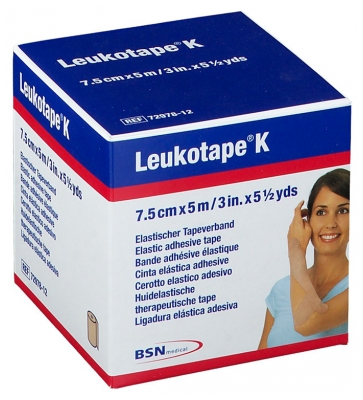 [844FgT8425770] Essity Leukotape K Bande Adhésive Élastique 7.5 cm x 5 m