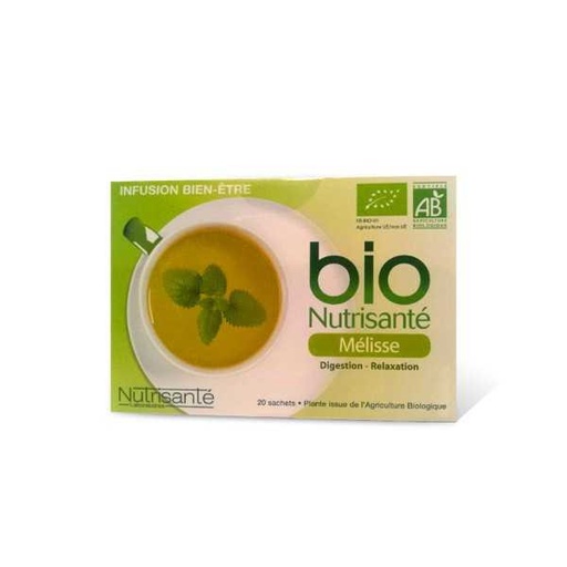 Infusion Bio Mélisse 20 sachets Nutrisanté Vitavea