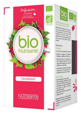 Infusion Bio Cranberry 20 Sachets Nutrisanté Vitavea