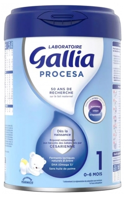 [844FgT8434590] Gallia Procesa 1er Âge 0-6 Mois 800 g