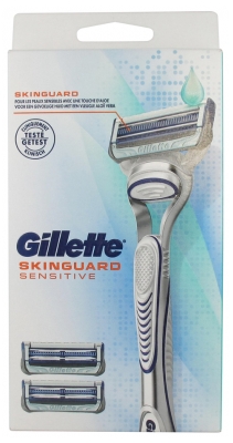 [844FgT8435019] Gillette Skinguard Rasoir + Recharge de 2 Lames