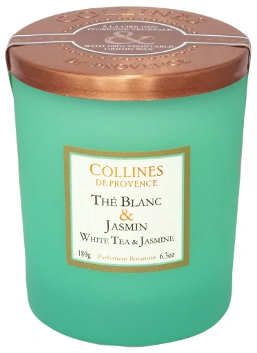 Bougies 180 g thé blanc jasmin Collines de Provence