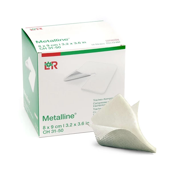 [844FgT8202469] Lohmann Metalline compresse pour trachéotomie