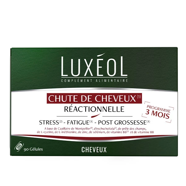 [844FgT8202885] Luxéol Chute de cheveux réactionnelle gélules