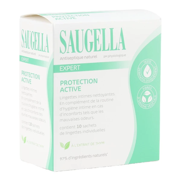 [844FgT8202954] Saugella antiseptique naturel lingettes