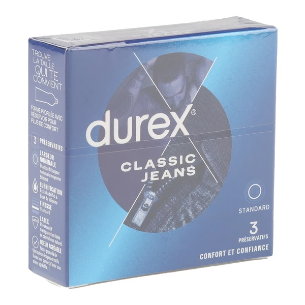 [844FgT8204580] Durex Classic Jeans préservatifs