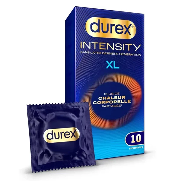 [844FgT8204582] Durex Intensity XL préservatifs sans latex