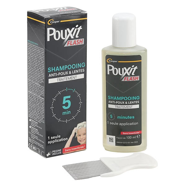 [844FgT8204760] Pouxit Flash Shampooing anti poux et lentes
