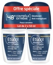Déodorant Anti-Transpirant Homme 48H Roll-On Lot de 2 Etiaxil Cooper
