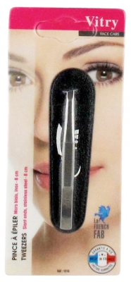 Face Care Pince à Épiler Mors Biais Inox 8 cm Vitry